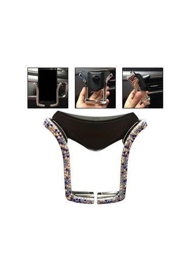 Suntek Şık Köpüklü Parlak Telefon Tutacağı Mavi