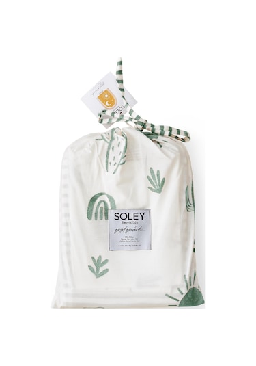 Soley Boho Bebek Nevresim Takımı 100x150 Cm Yeşil