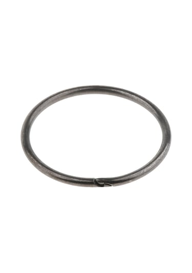 Homyl 10 Adet Bölünmüş Anahtarlık Yüzük Gevşek Siyah-35mm Siyah-35mm