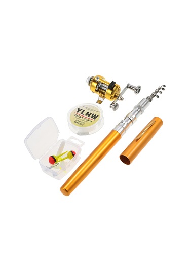 Qingmipy Alüminyum Minik Çubuk Balık Tutma Seti - 99cm Uzunluk, 1kg Yük Kapasitesi Çubuk + Makara + İp + Kutu