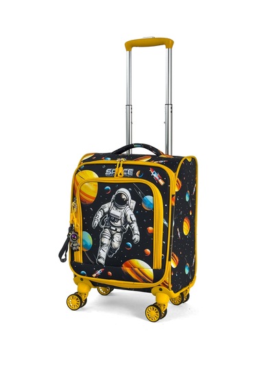 Çocuk Karakterli 4 Tekerlekli Valiz, Eğlenceli Seyahat Arkadaşı - Astronot Astronot