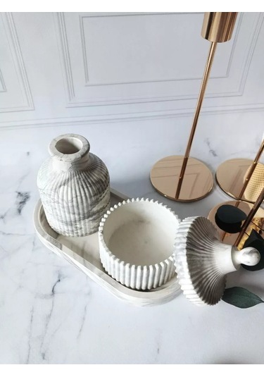 Cre Art Kuru Çiçek Vazosu Dekoratif Ev İç Tasarımı Seti 154801063 Siyah