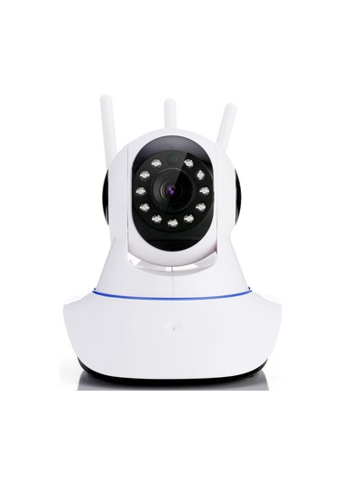 Teltree Ev İçin 360 Derece Panoramik Wifi Ip Kamera, 2mp Hd Görüntü, İki Yönlü Konuşma, Entegre Ir Gece Görüşü, 3 Anten, Hafıza Kartı Yok