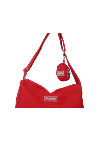 Suntek Kadın Omuzdan Askili Çanta Crossbody Çanta Kırmızı