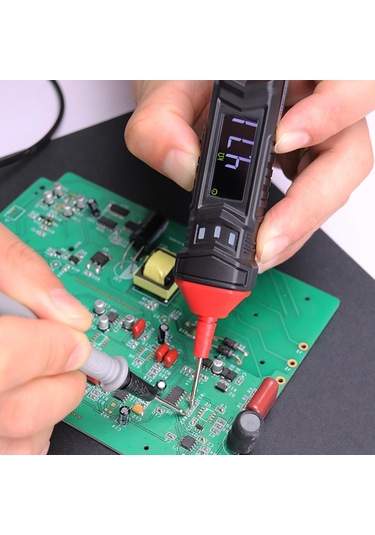 Habotest Ht121 Kalem Tipi Dijital Multimetre Akıllı Siyah