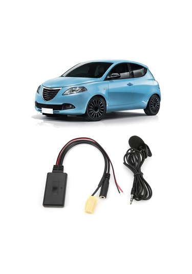 Moveevo Fiat Lancia Alfa Romeo İçin Bluetooth 5.0 Aux Adaptörü - Müzik Dinleme Ve Konuşma Fonksiyonu, Plug & Play, Yüksek Kaliteli Ses Iso 6pin