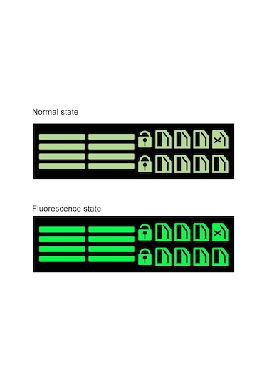 Araba Cam Sticker Kaldırıcı Modifiye Sticker Araba Aydınlık Anahtarı Araba Cam Düğmesi Araba Sticker Aydınlık Yeşil