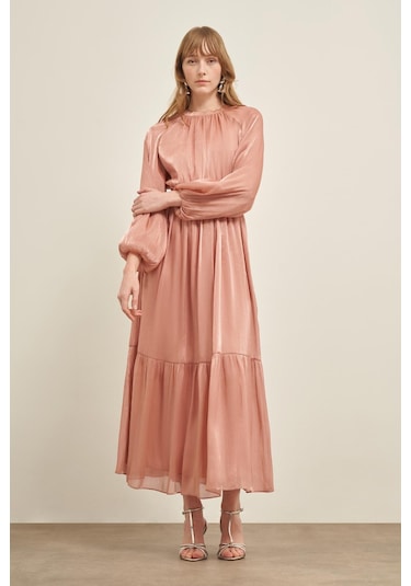 Ftz Ornagze Elbise Gül 31018 Gül