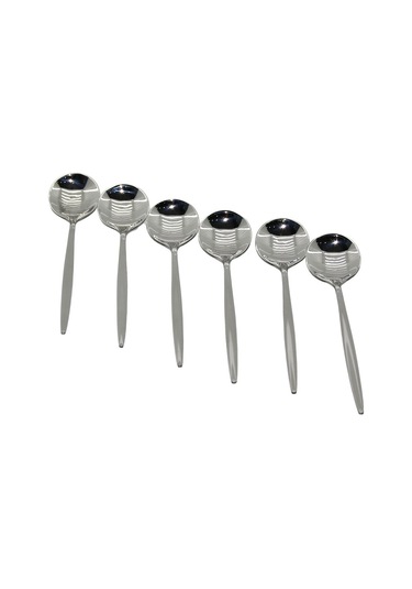 6pcs Metal Yemek Kaşık 5131 Düz