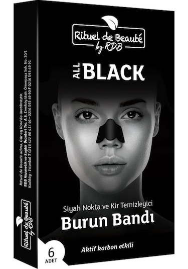Rituel De Beaute Black Siyah Nokta ve Kir Temizleyici Burun Bandı 6'lı