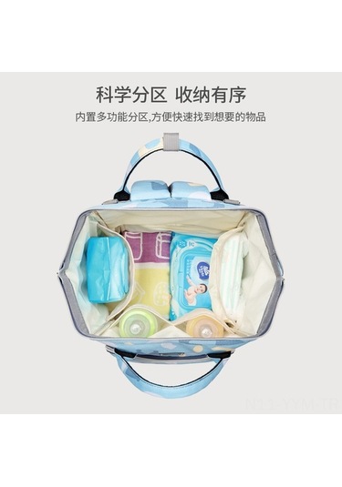 Dancemonkey Yeni Büyük Kapasiteli Anne Çantası - Su Geçirmez Beyaz Beyaz