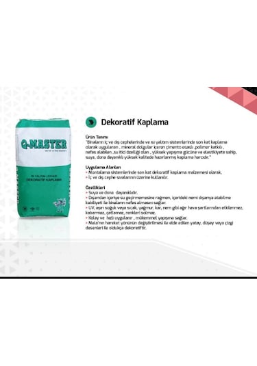 Q-master Isı Yalıtım Levhası Dekoratif Kaplama