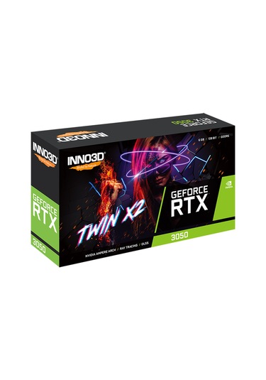 Inno3d Nvidia Geforce RTX3050 Twin X2 6GB GDDR6 96 BİT Ekran Kartı