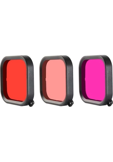 Gopro Hero 8 Uyumlu Su Altı Dalış Filtresi-Pembe