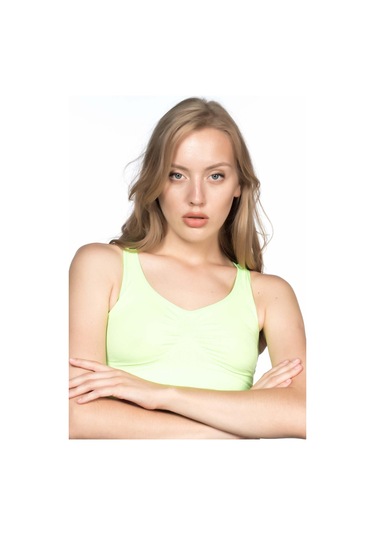 Yeşil Mı Emay 4001 Soft Sporcu Büstiyer Yeşil
