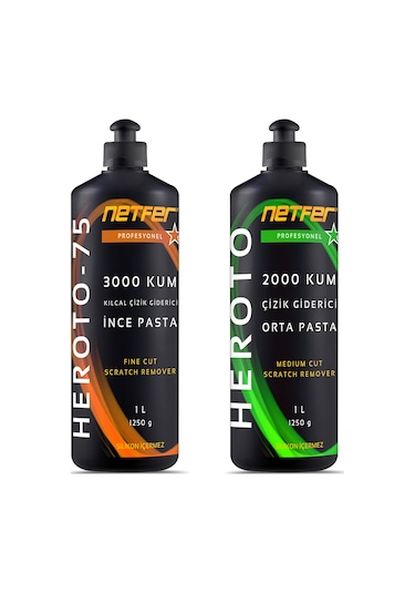 Netfer 2'li İnce Orta Pasta Set - 2x1 L