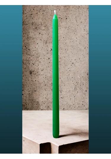 Kandlefo Uzun Antik Mumlar 34 Cm 5'li Paket 211812284 Yeşil
