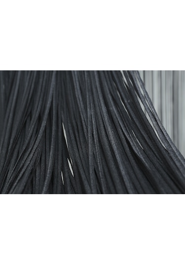 Düz İp Model 180 Cm En 280 Cm Boy Antrasit Renk Hazır İp Perde Antrasit