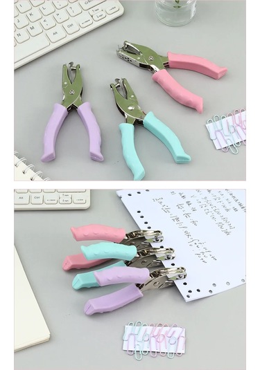 6mm Yuvarlak Tek Delikli Delme, El Tipi Gevşek Yapraklı Delme Pensesi Purple