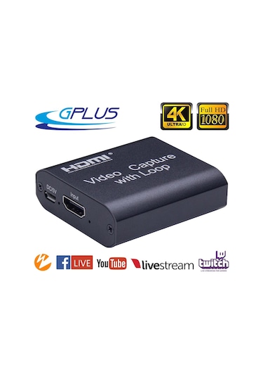 Gplus 4Kvc300 Twitch Periscope Obs Youtube Zoom Canlı Yayın Kart