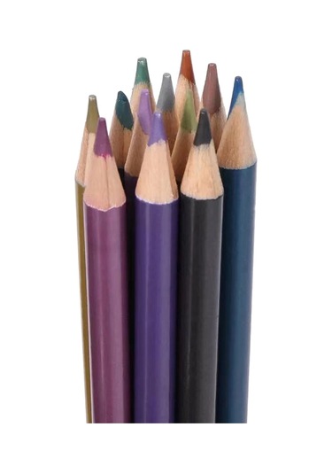 Mufunye 51 Parçalık Sanat Seti - 12 Kurşun, 12 Metalik, 12 Suluboya Kalemi, Fırça Ve Aksesuarlar İçeren Taşıma Çantası Diğer