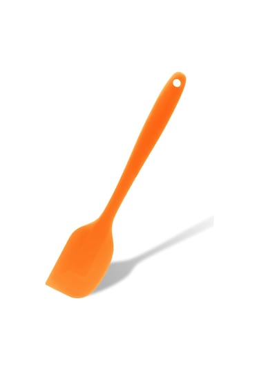 3lü Turuncu Silikon Spatula Seti Isıya Dayanıklı Yanmaz Yapışmaz