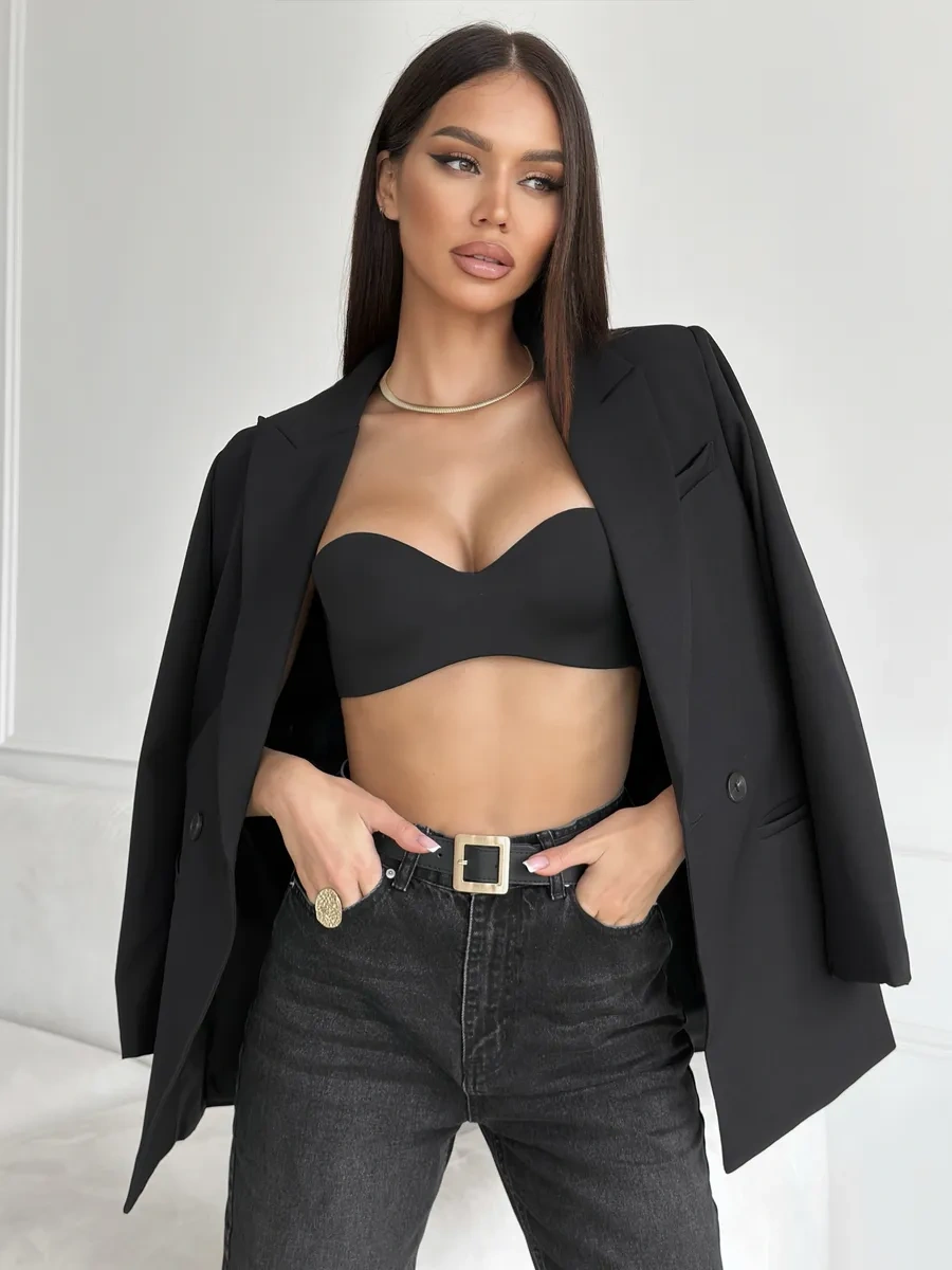 Lapas Dikişsiz Bandeau Askısız Sütyen 482952252 Siyah