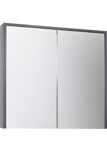 Aras Aynalı Üst Dolap Antrasit/Atlantik Çam 65X75X15 Cm Antrasit - Atlantik Çam