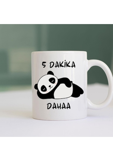 5 Dakika Daha Tasarımlı Kupa Bardak Saydam