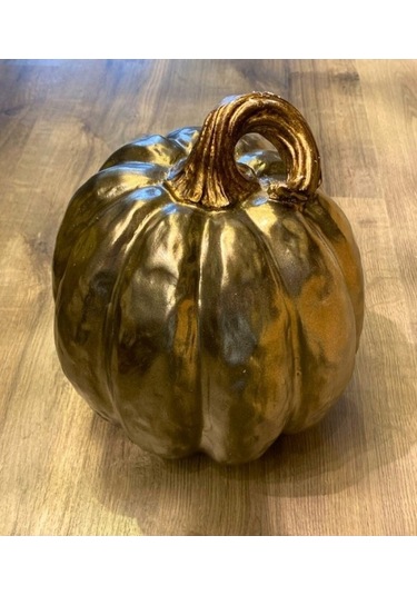 Balkabağı Bronz Dekoratif Obje