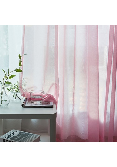 Padalink 2 Adet Pudra Perde - 140x260 Cm Tül Malzeme - Hafif Ve Işık Filtreleyici Diğer