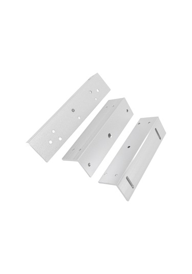 Vkemall 180kg Tutma Gücü Alüminyum Z/l Tipi İç Kapı Elektromanyetik Kilit Braketi 180mm - Ev Ofis Mağaza Güvenliği