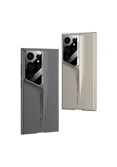 Samsung Galaxy Uyumlu S24 Ultra Kılıf Ultra İnce Kameralı Korumalı Sert Rubber Zore Procase Kapak