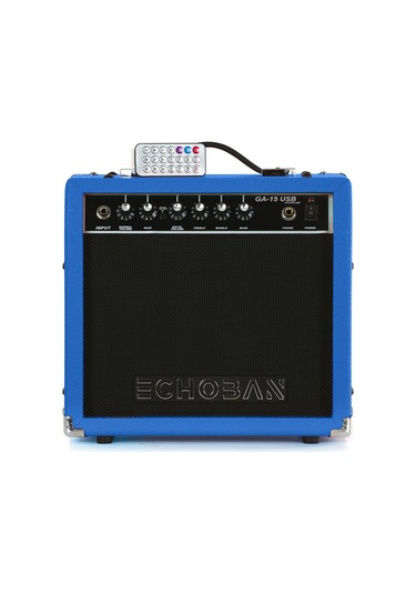 Echoban Ga15usb 15 Watt Mavi Gitar Amfisi Usb
