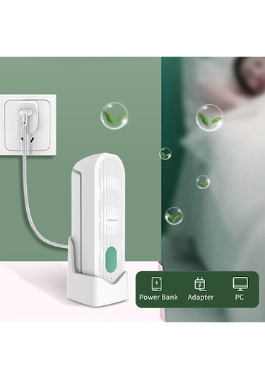 Moveevo Usb Şarjlı Duvar/masa Tipi Zaman Ayarlı Oto Oda Kokusu Makinesi - Yeşil Yeşil