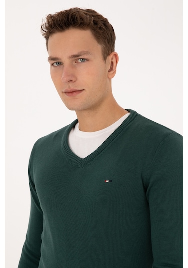 U.s. Polo Assn. Erkek Koyu Yeşil Kazak /triko 50313668-vr079 Koyu Yesıl