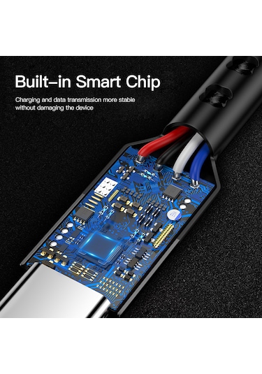 Yediseven K-106 USB A To Lightning 2.4a Apple Uyumlu iPhone Şarj Kablosu 1M