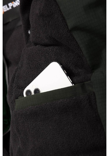 Delpino Su Geçirmez Erkek Kapüşonlu Şişme Haki Erkek Mont 2096 Haki