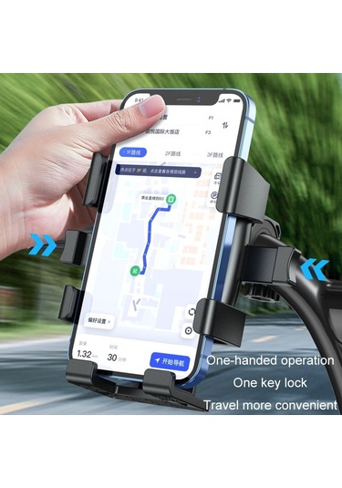 Sones Motosiklet Navigasyon Sürme Cep Telefonu Tutucu Dikiz Aynası