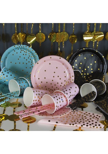 Davajdarit' Tiffany Konfeti Parti İçin Tek Kullanımlık Sofra Takımı 423529697 100 adet