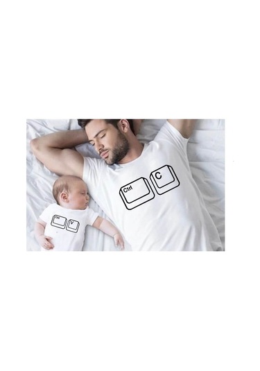Baba & Oğul Baskılı T-Shirt