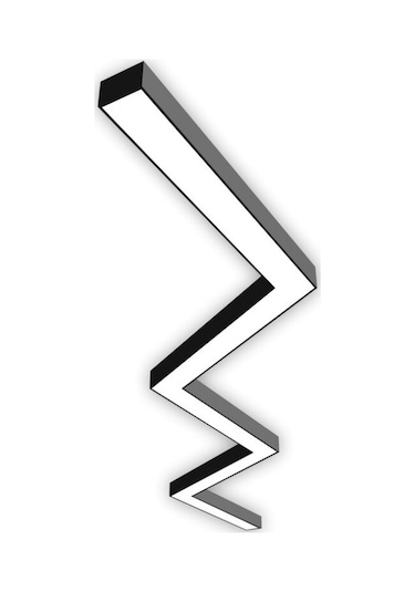 50cm Zigzag Lineer Armatür