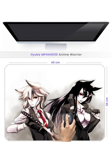 İlyuka Mousepad 40x30cm Gaming Oyuncu Mp444030 Anime Warrior