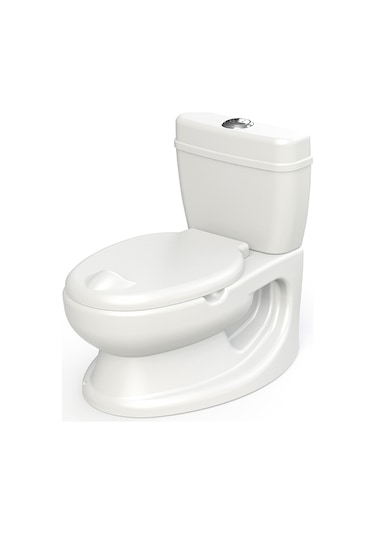 Dolu Beyaz Eğitici Bebek Tuvalet Lazımlık Beyaz