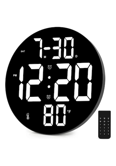 Monozone 12ınç Led Duvar Masa Saati Dijital Modern Elektronik