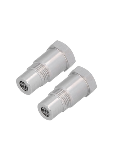 Moveevo M18x1.5 304 Paslanmaz Çelik Oksijen Sensörü Adaptörü, Filtreli Motor Atık Gaz Kontrolü, Hızlı Kurulum, 2 Adet Paket