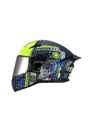 Sway SW 869 Pro Full Face Kapalı Kask Mat Mavi