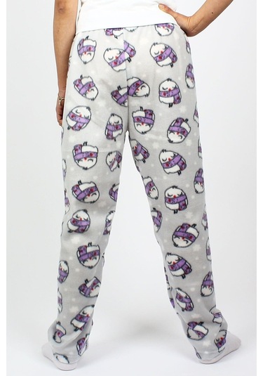 Cepsiz Kışlık Polar Kadın Pijama Altı Tek Alt Je22 Gri