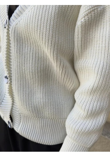 İ-sheep Okul Kazağı Sıcak Düğmeli Kardigan. 178447847 Sütlü