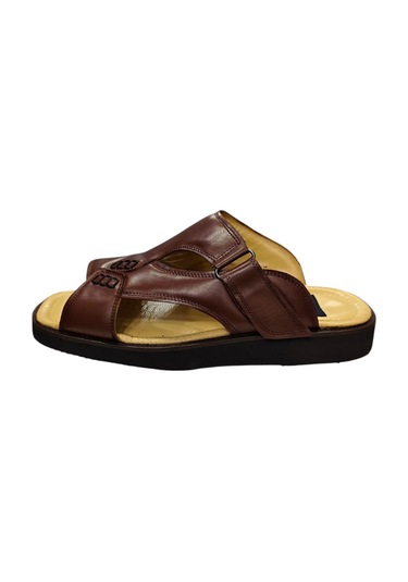 Güvener Büyük Numara Erkek Terlik Kahverengi